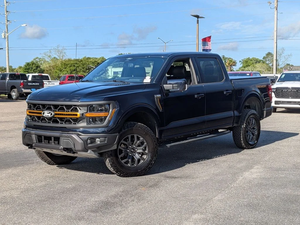 2024 Ford F-150 Tremor in Blue — front three-quarter view