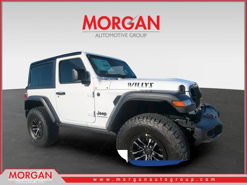 2026 Jeep Wrangler Willys in White — front three-quarter view