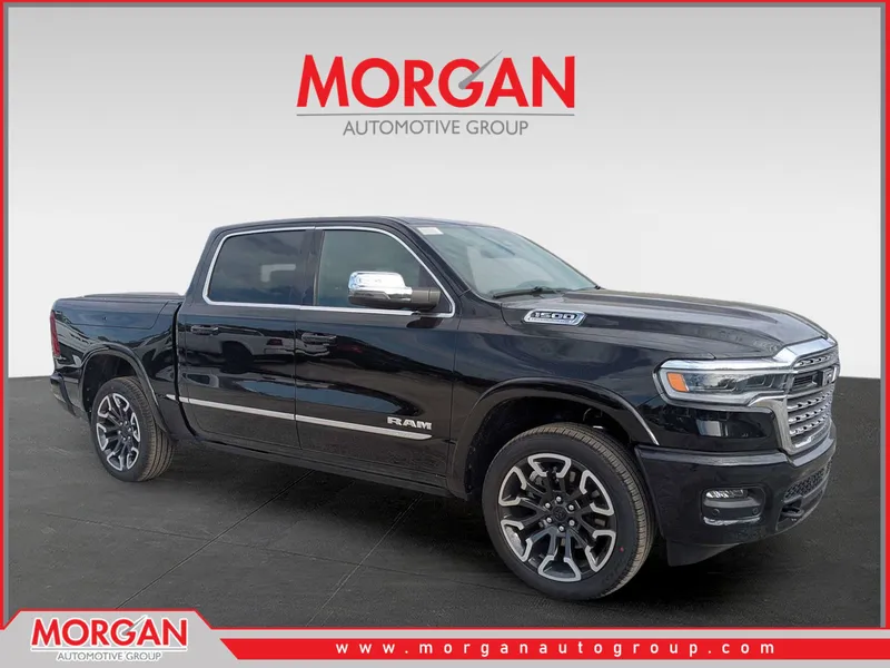 2026 Ram 1500 Limited in Black — front three-quarter view