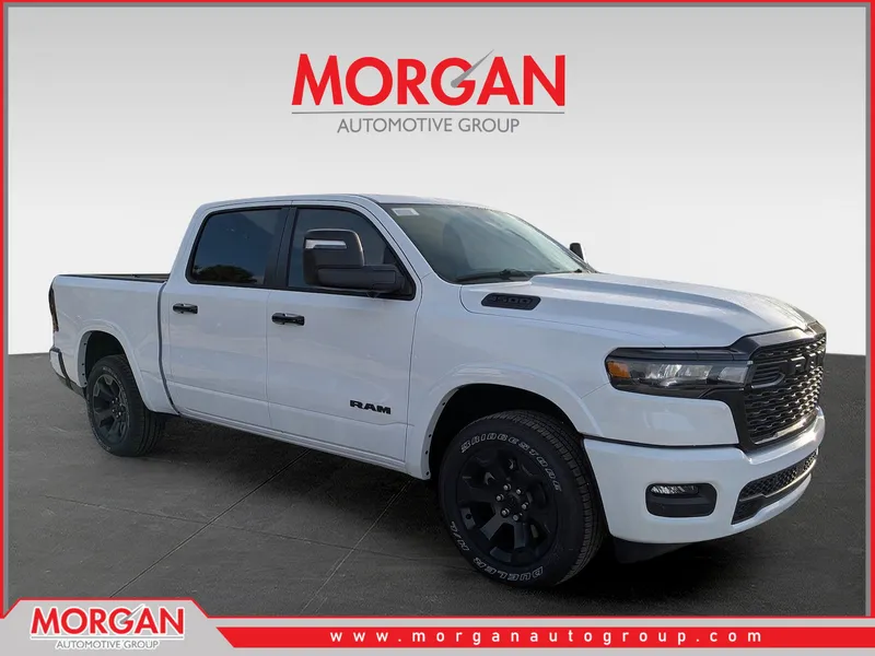 2026 Ram 1500 Big Horn/Lone Star in White — front three-quarter view