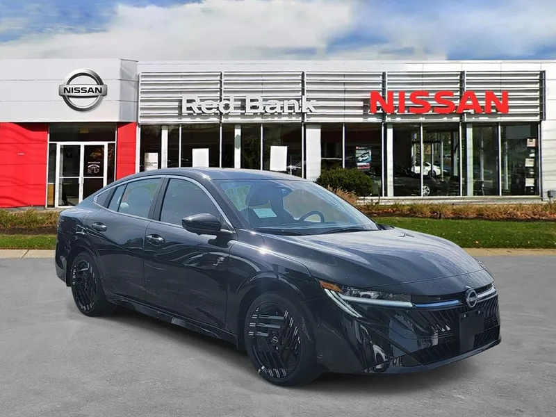 2026 Nissan Sentra SR in Super Black — front three-quarter view