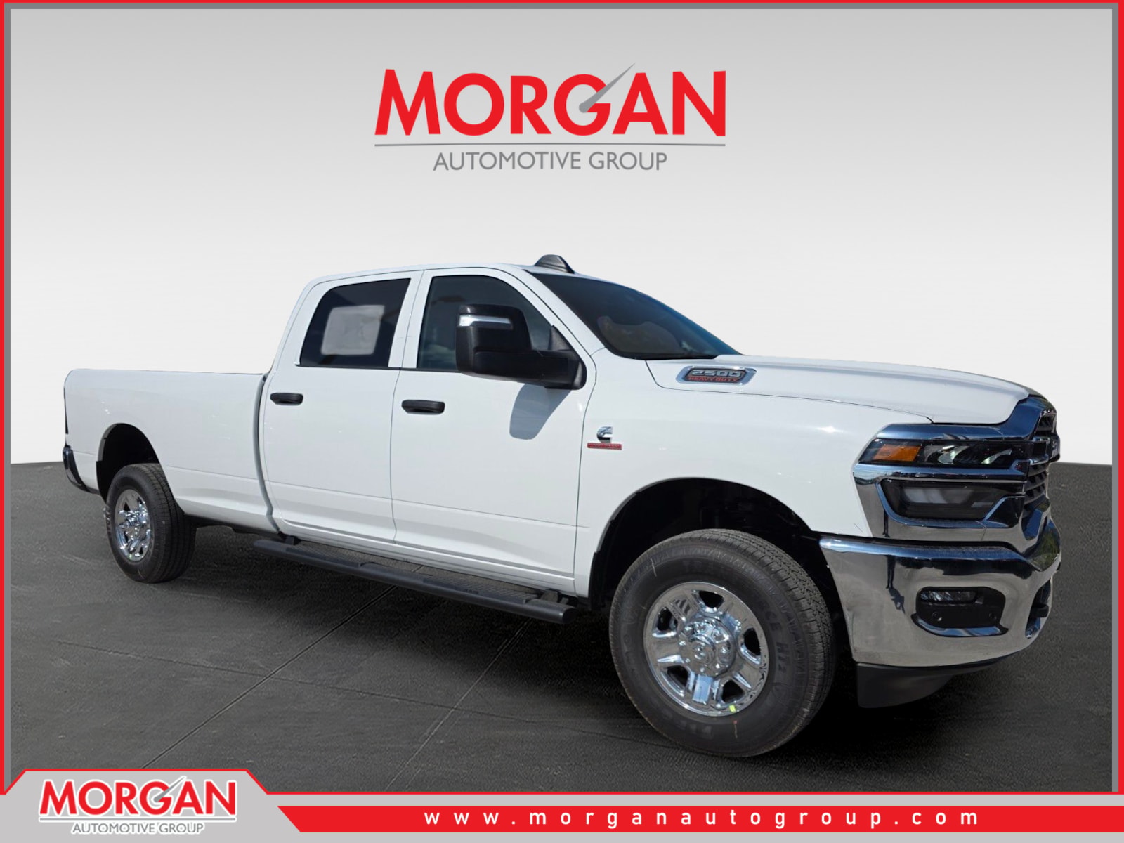 2026 Ram 2500 Tradesman in White — front three-quarter view
