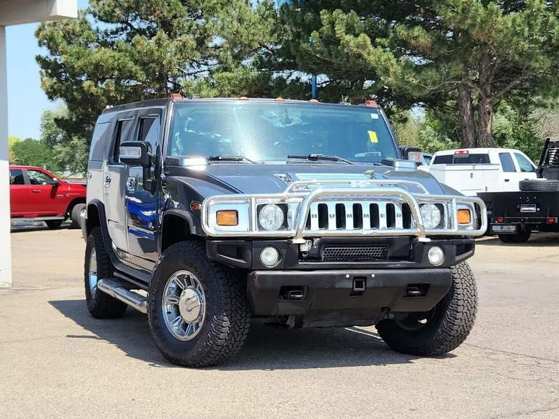 2006 Hummer H2 SUV Base in Slate Blue Metallic — front three-quarter view