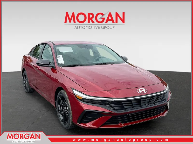 2026 Hyundai ELANTRA SEL Sport in Ultimate Red — front three-quarter view