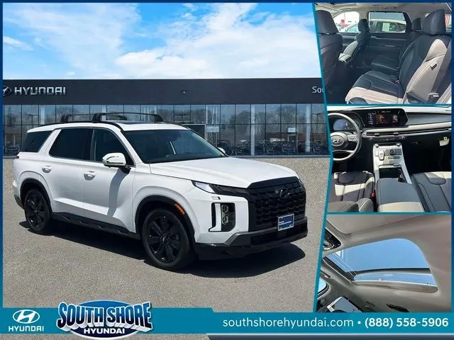 2025 Hyundai PALISADE XRT in White — front three-quarter view