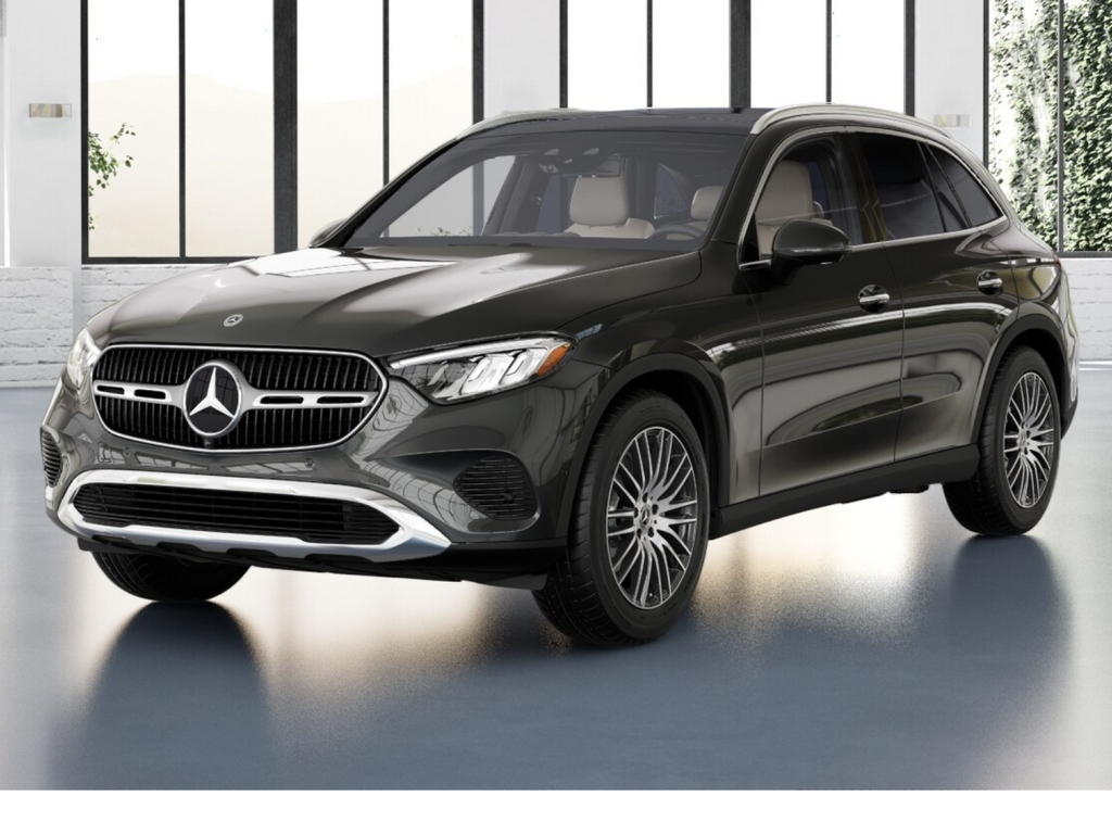 2026 Mercedes-Benz GLC 300 in Graphite Grey Metallic — front three-quarter view