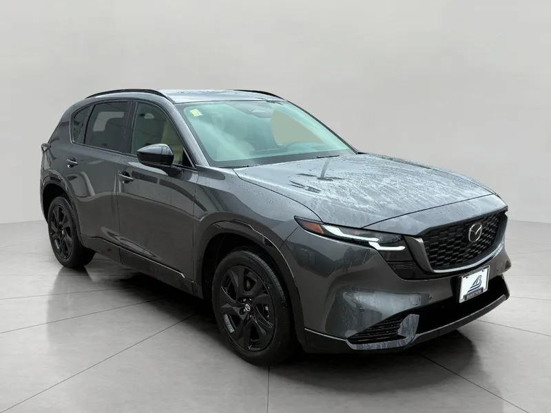 2026 Mazda Mazda CX-5 2.5 S Premium AWD in Machine Gray Metallic — front three-quarter view