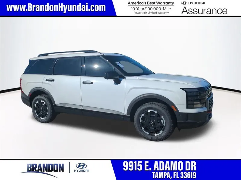 2026 Hyundai PALISADE XRT Pro in White — front three-quarter view