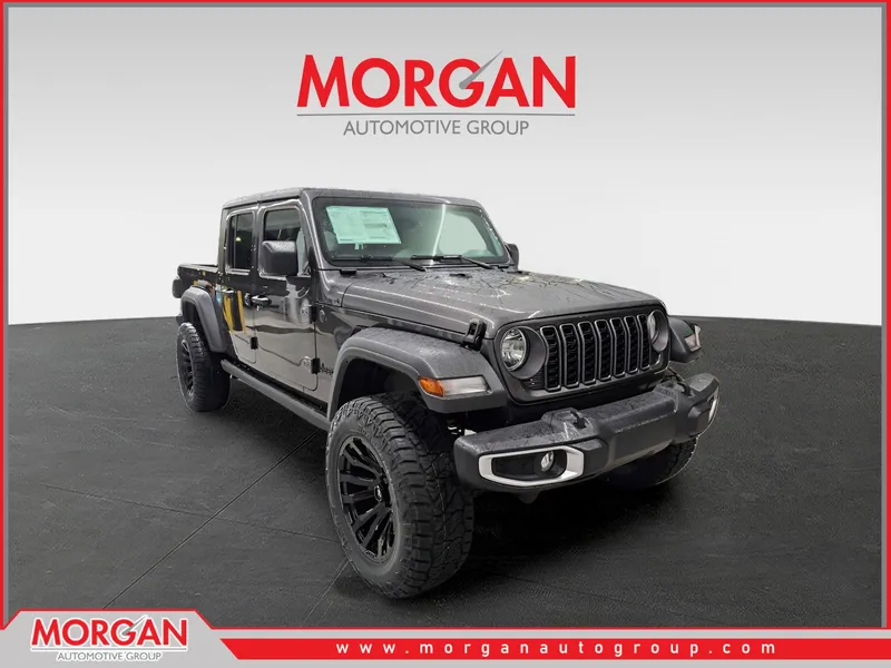 2026 Jeep Gladiator Sport in Granite Crystal Metallic Clearcoat — front three-quarter view