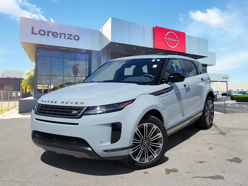 2026 Land Rover Range Rover Evoque Core S in Seoul Pearl Silver Metallic — front three-quarter view