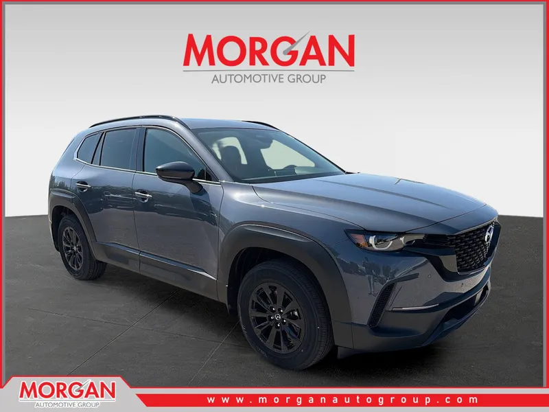2026 Mazda CX-50 Hybrid Premium in Polymetal Gray Metallic — front three-quarter view