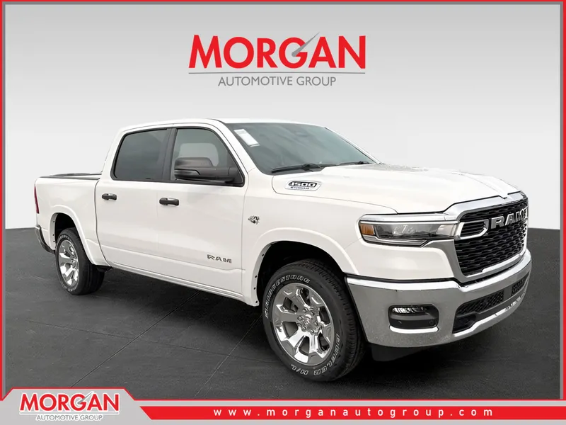 2026 Ram 1500 Big Horn/Lone Star in White — front three-quarter view