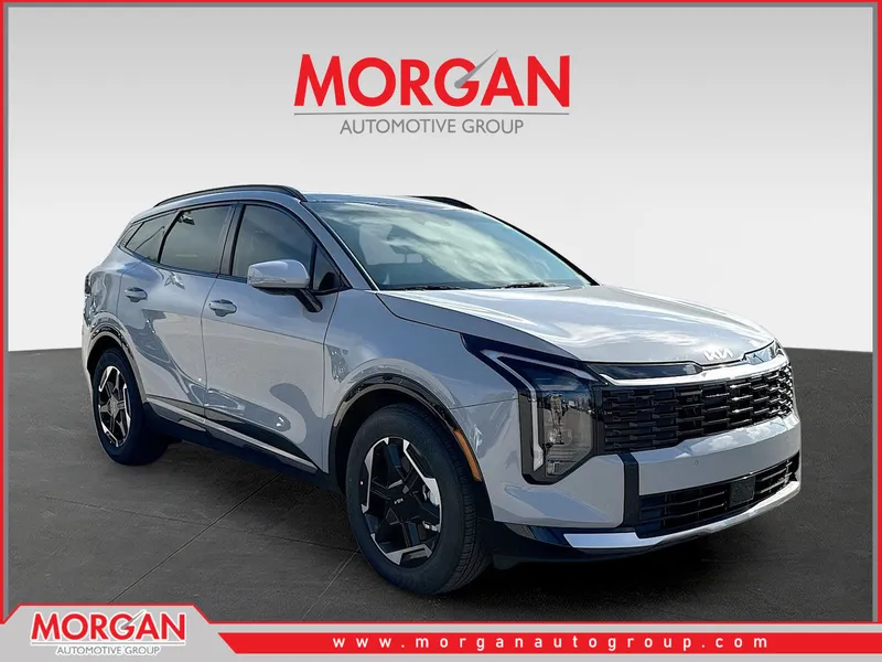 2026 Kia Sportage SX in Wolf Gray — front three-quarter view