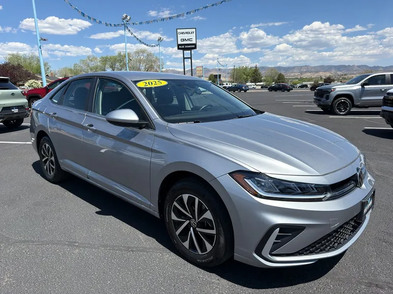 2025 Volkswagen Jetta S in Silver — front three-quarter view