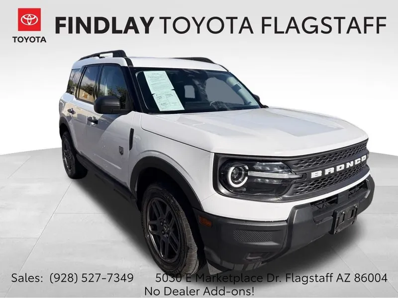 2025 Ford Bronco Sport Big Bend in Oxford White — front three-quarter view