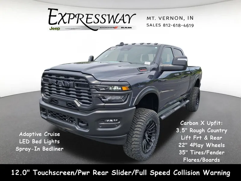 2026 RAM 2500 Tradesman 4x4 Crew Cab 6'4 Box in Forged Blue Metallic Exterior Paint — front three-quarter view