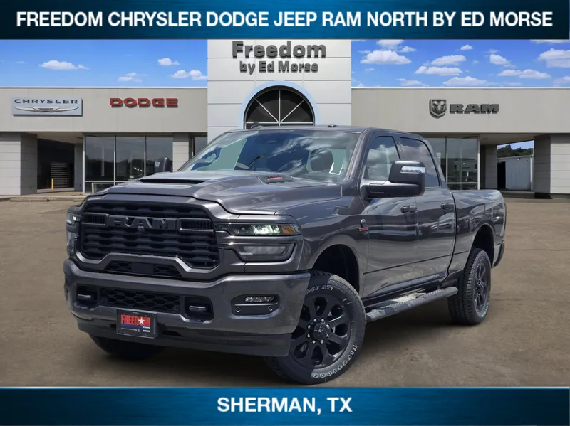 2026 RAM Ram 2500 RAM 2500 BLACK EXPRESS CREW CAB 4X4 6'4' BOX in Granite Crystal Metallic Clear-Coat Exterior Paint — front...