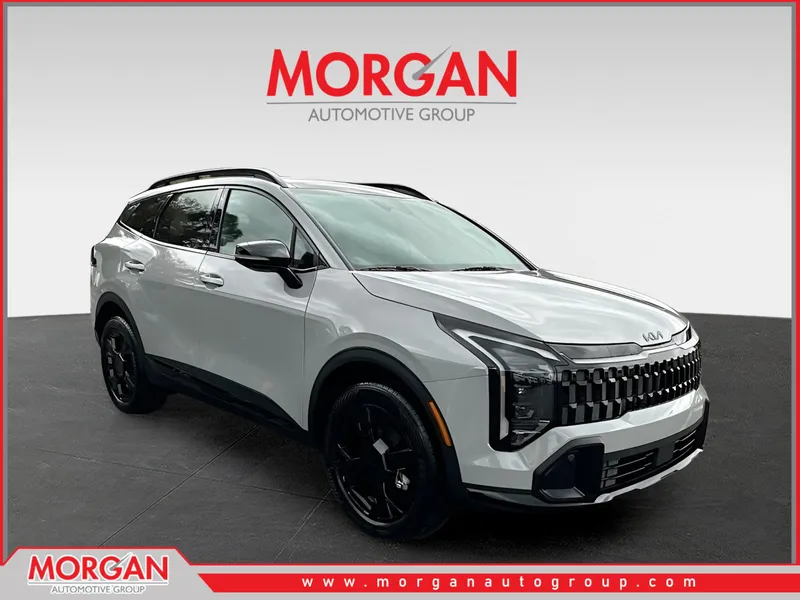 2026 Kia Sportage X-Line in Gray — front three-quarter view
