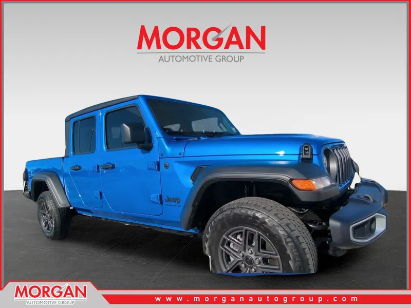2026 Jeep Gladiator Sport S in Blue — front three-quarter view