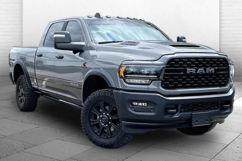 2024 RAM 2500 Rebel in Ceramic Gray Clea — front three-quarter view