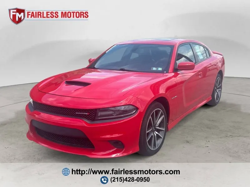 2021 Dodge Charger R/T 4dr Sedan in Torred Clear Coat — front three-quarter view