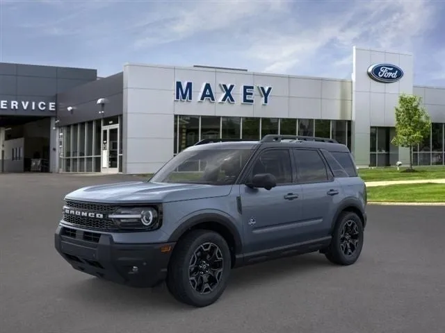 2026 Ford Bronco Sport Outer Banks® in Azure Gray Metallic Tri-Coat — front three-quarter view