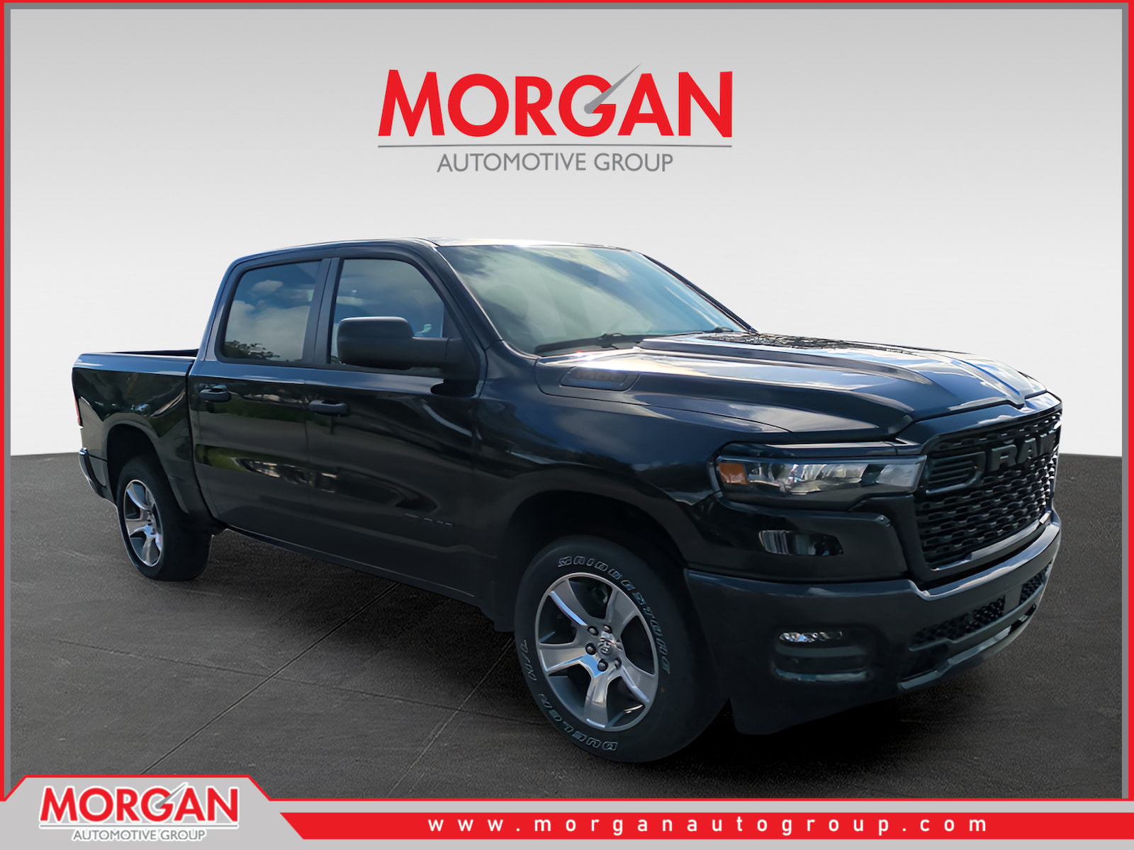 2026 Ram 1500 Express in Black — front three-quarter view