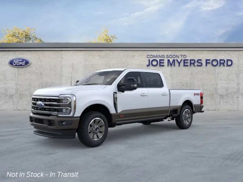 2026 Ford F-250 in AZ White — front three-quarter view