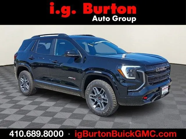 2026 GMC Terrain AT4 in Ebony Twilight Metallic — front three-quarter view