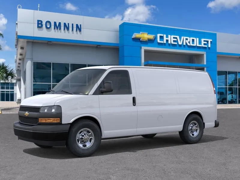 2026 Chevrolet Express Cargo — rear three-quarter view