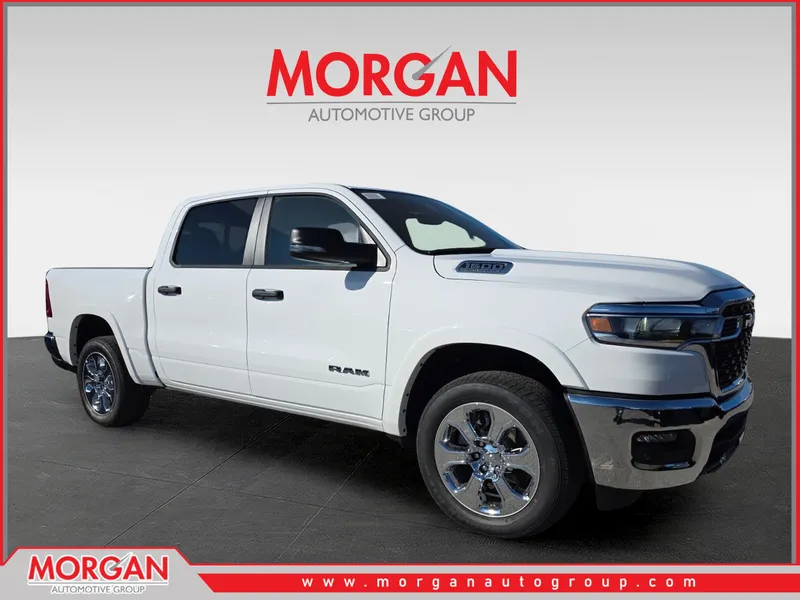 2026 Ram 1500 Big Horn/Lone Star in White — front three-quarter view