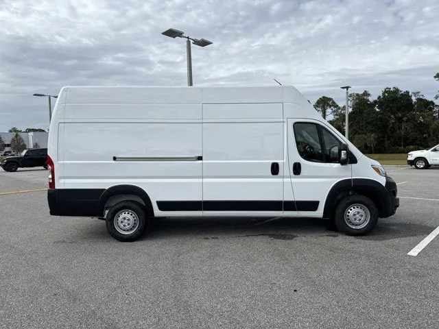 2026 RAM ProMaster Cargo Van Tradesman in Bright White Clearcoat — front three-quarter view