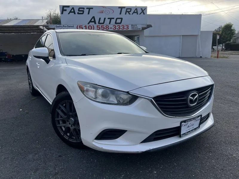 2017 Mazda MAZDA6 in Snowflake White Pearl Mica — front three-quarter view