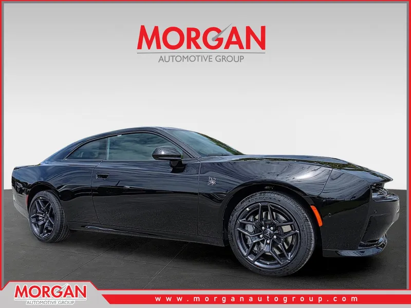 2026 Dodge Charger R/T Scat Pack in Black — front three-quarter view