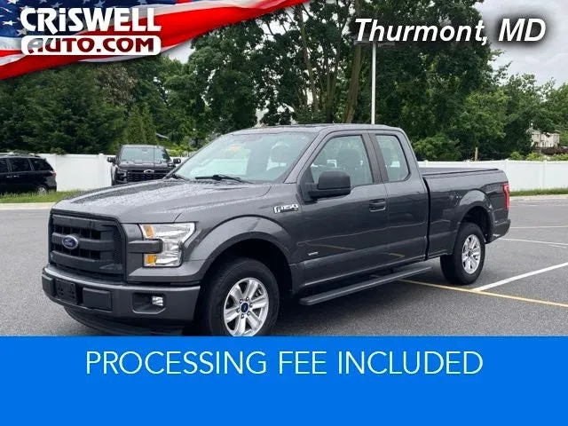 2017 Ford F-150 XL in Magnetic Metallic — front three-quarter view
