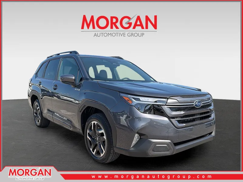 2026 Subaru Forester Limited Hybrid in Magnetite Gray Metallic — front three-quarter view