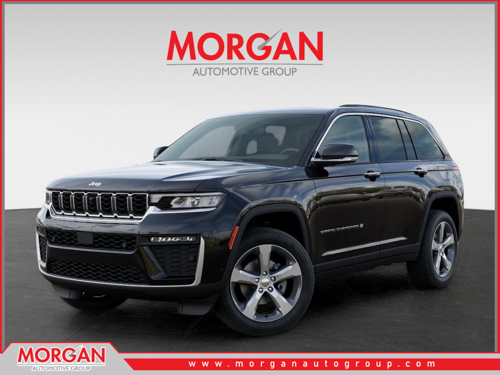 2026 Jeep Grand Cherokee Limited in Black — front three-quarter view