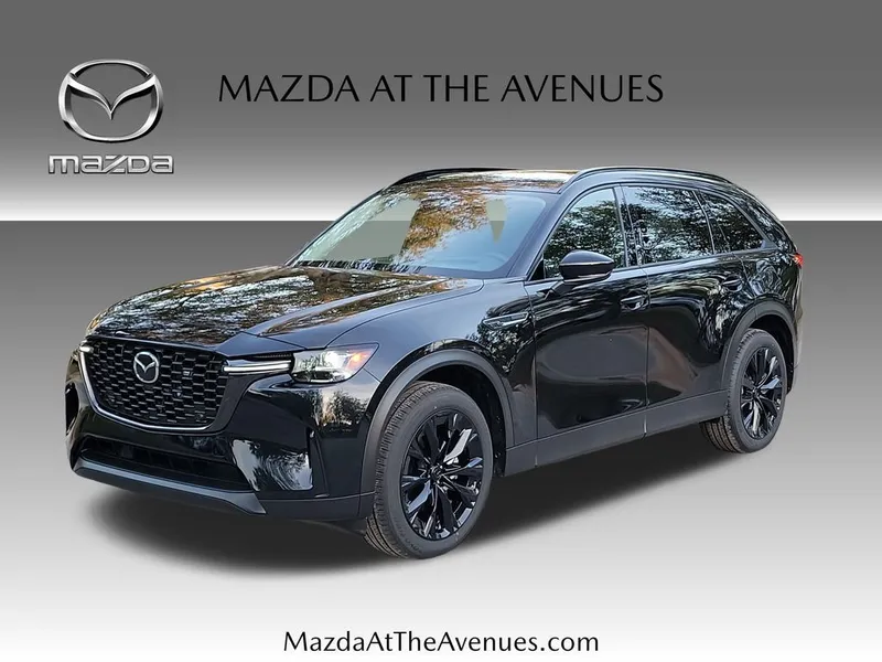 2026 Mazda CX-90 3.3 Turbo Premium in Black — front three-quarter view