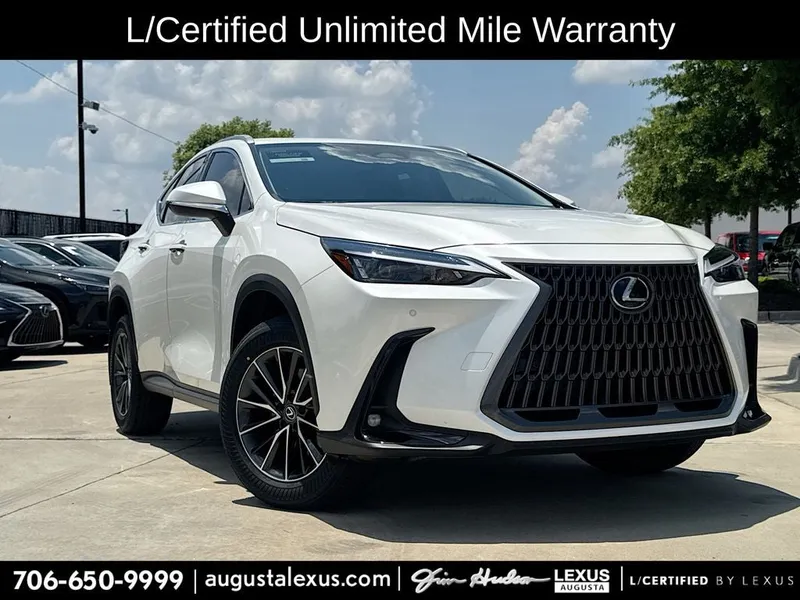 2025 Lexus NX 250 Premium L/CERTIFIED in Eminent White Pearl — front three-quarter view