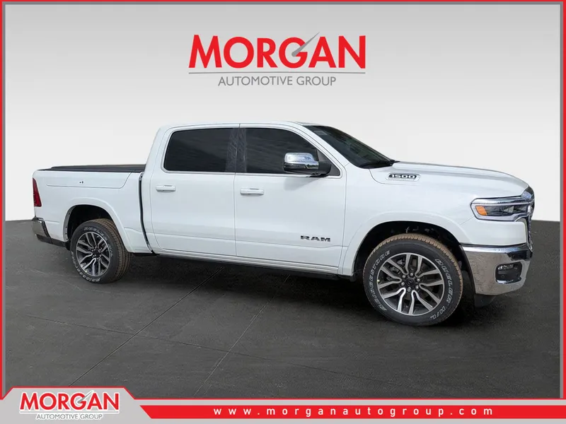 2026 Ram 1500 Limited in White — front three-quarter view