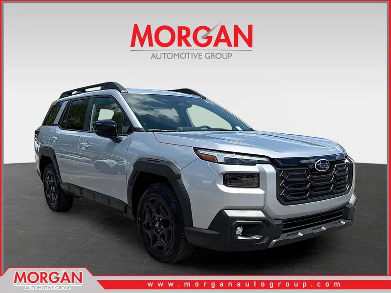 2026 Subaru Outback Limited in Ice Silver Metallic — front three-quarter view