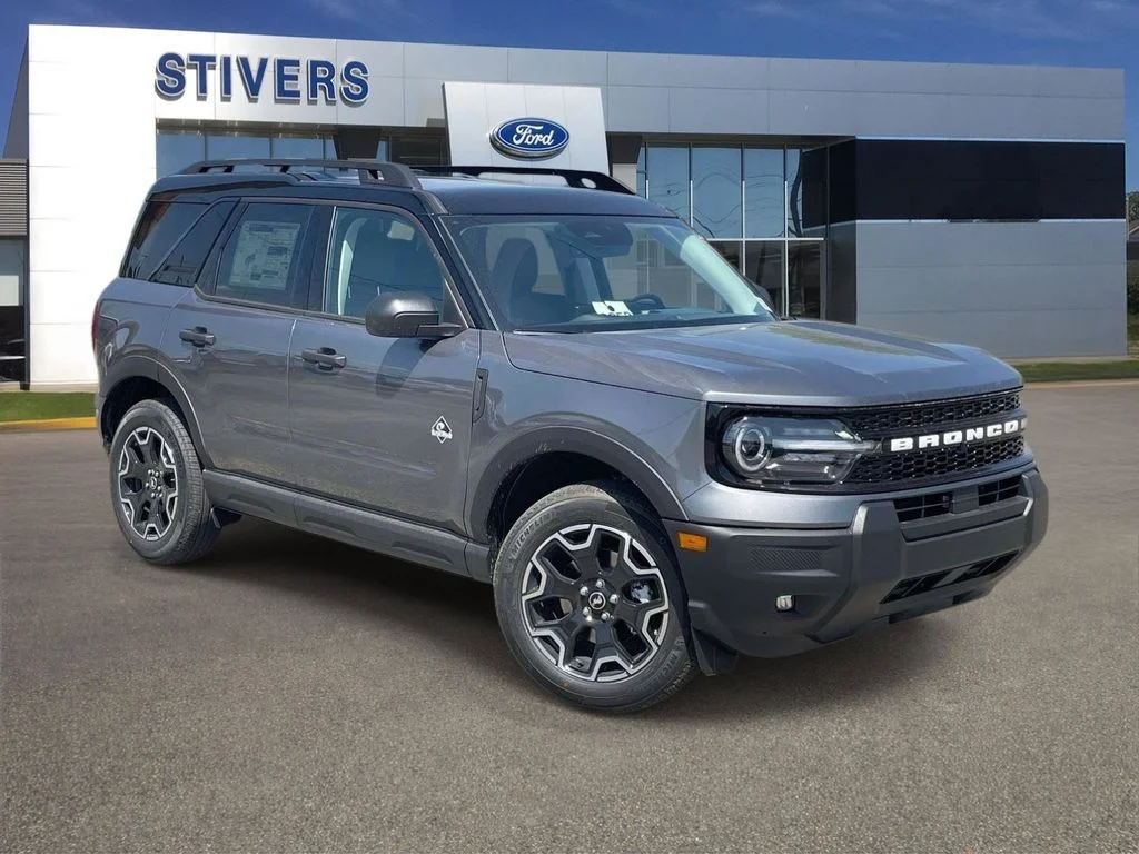2026 Ford Bronco Sport Outer Banks 5 Door SUV, SUV & Crossovers in Carbonized Gray Metallic — front three-quarter view
