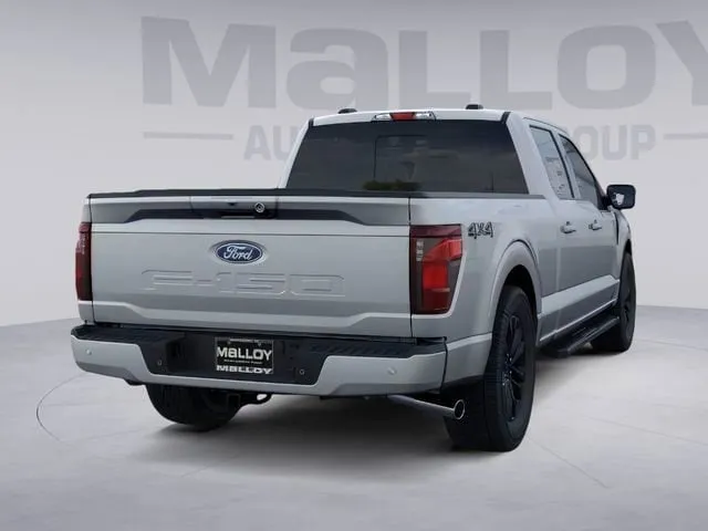 2026 Ford F-150 XLT in Iconic Silver Metallic — front three-quarter view