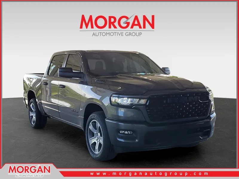 2026 Ram 1500 Express in Gray — front three-quarter view