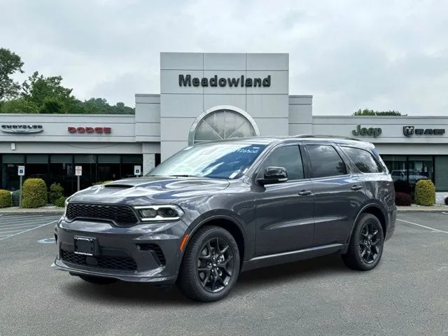 2026 Dodge Durango GT Premium HEMI V8 in Vapor Gray Exterior Paint — front three-quarter view