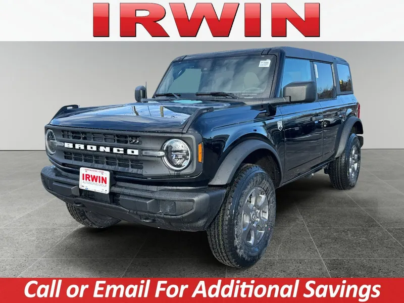 2026 Ford Bronco Big Bend in Black — front three-quarter view