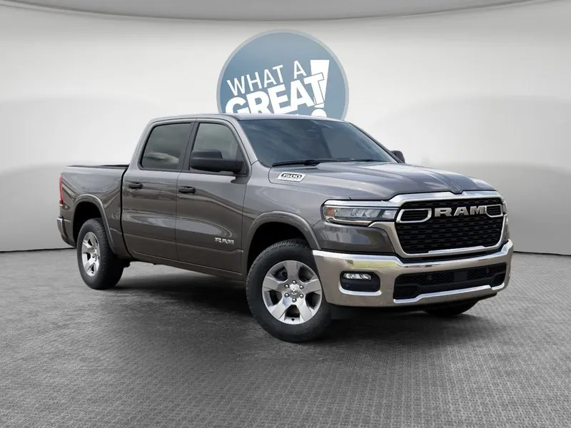 2026 RAM 1500 Big Horn/Lone Star in Granite Crystal Metallic Clear-Coat Exterior Paint — front three-quarter view
