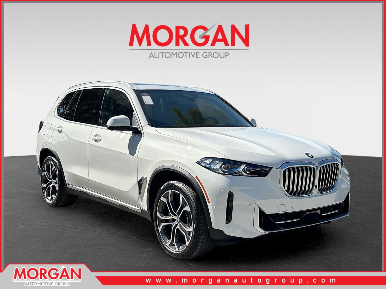 2026 BMW X5 sDrive40i in Alpine White — front three-quarter view