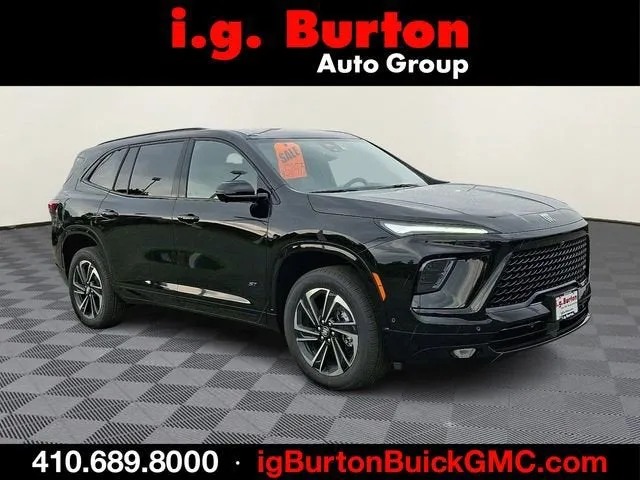 2026 Buick Enclave Sport Touring in Ebony Twilight Metallic — front three-quarter view
