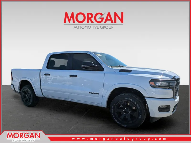 2026 Ram 1500 Big Horn/Lone Star in White — front three-quarter view